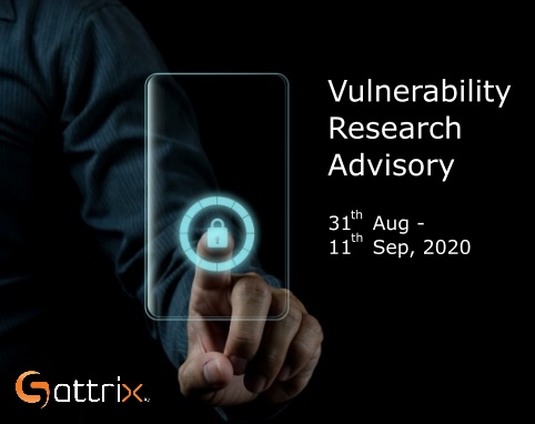 Vulnerability Advisory 31st Aug to 11th Sep