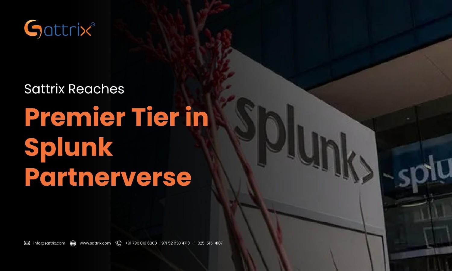 Sattrix Reaches Premier Tier in Splunk Partnerverse